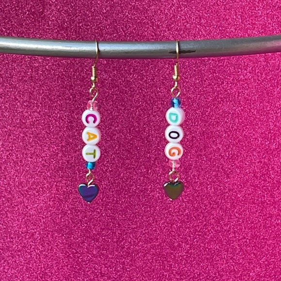 🐱 CatDog Earrings 🐶 - Picture 1 of 2